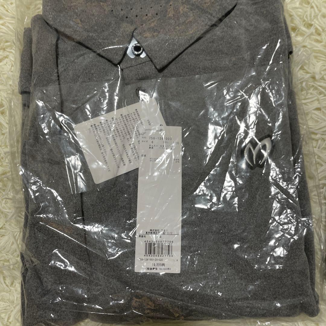 マスターバニーメンズ 長袖 ポロシャツ ワンポイントロゴサイズ6