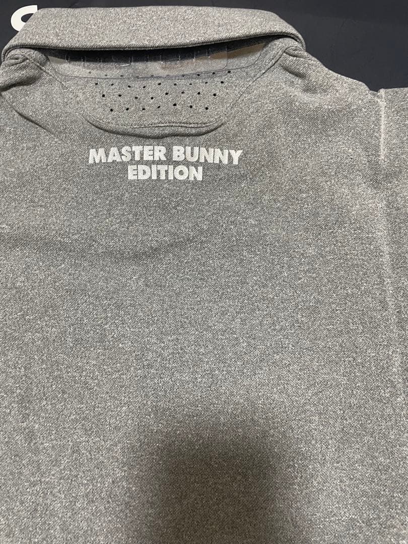 マスターバニーメンズ 長袖 ポロシャツ ワンポイントロゴサイズ6