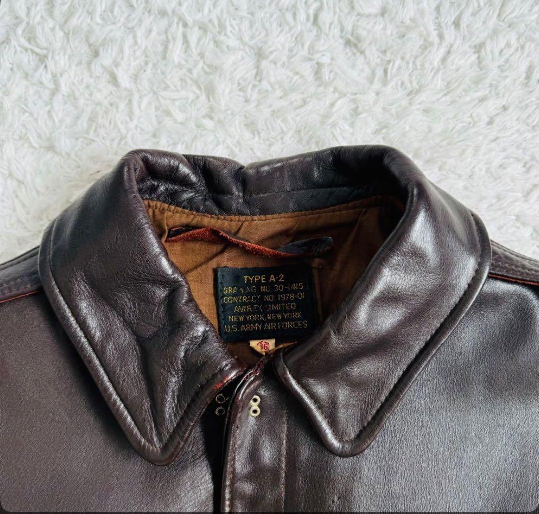 AVIREX アヴィレックス A-2 レザージャケット 36