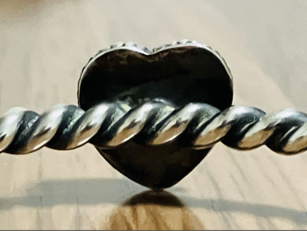 ナバホ族 Navajo バングル ハート インディアンジュエリー ブレスレット