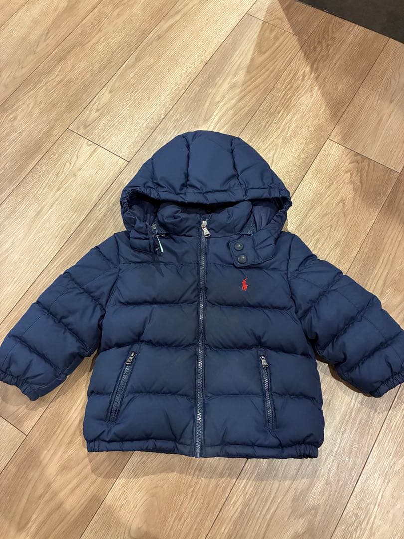 ラルフローレン　リップストップフーデッドダウンジャケット