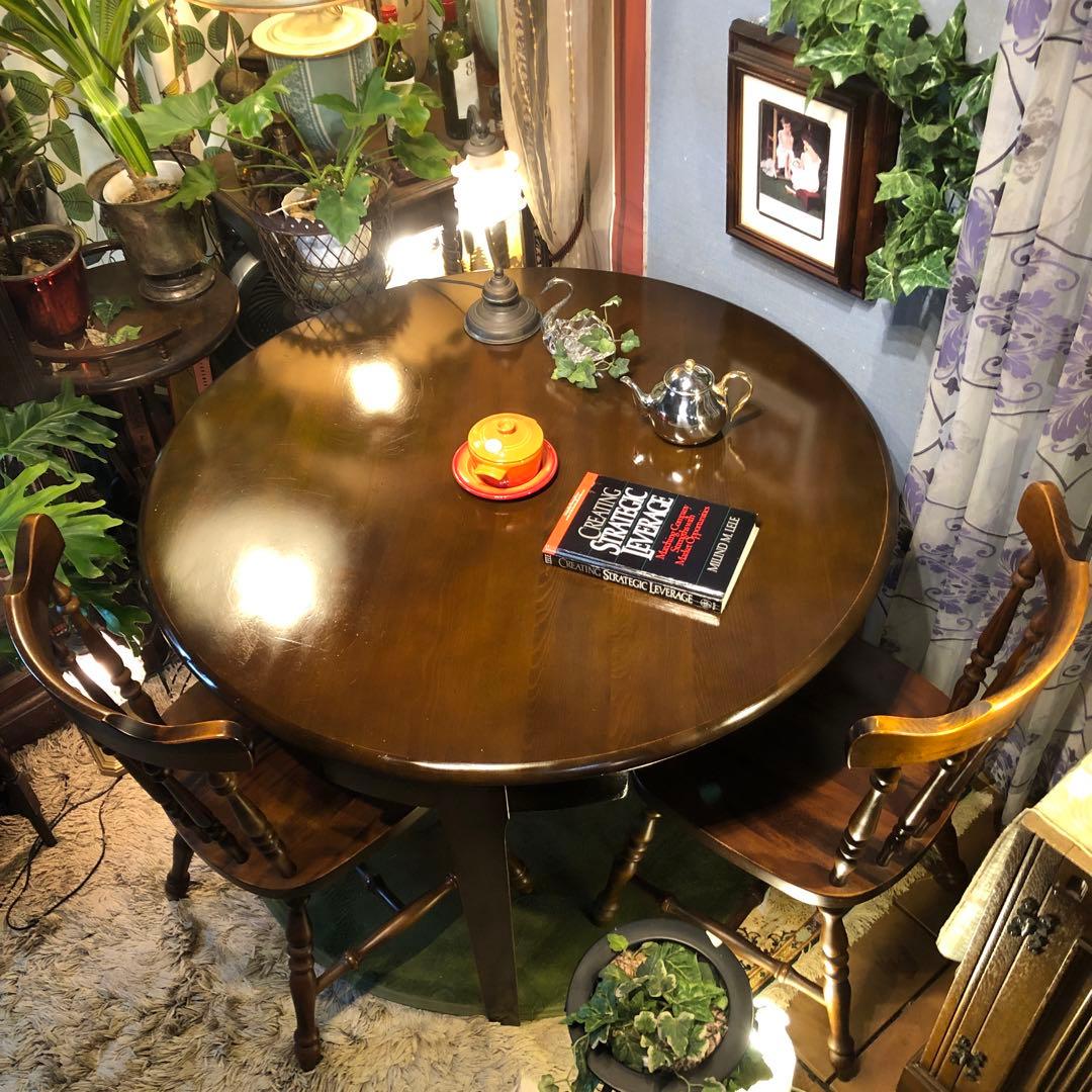 Sale ヴィンテージ 飛騨高山　イバタ　ラウンドテーブル　丸テーブル