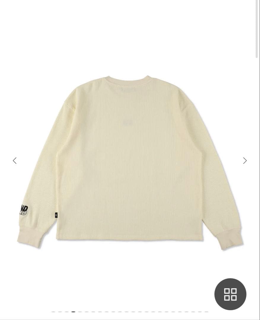 WIND AND SEA SEAロゴ長袖カットソー　Waffleワッフル L