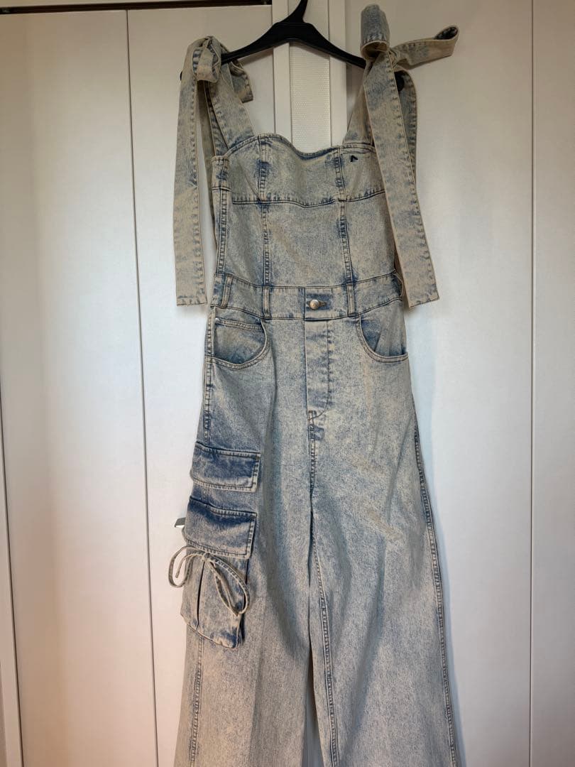 アンドマリー デニムオーバーオール
