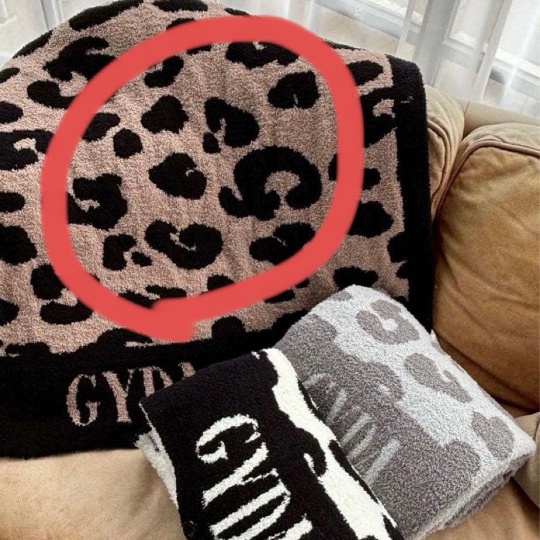 【早い者勝ち】GYDA レオパード柄ブランケット ノベルティ ベージュ×ブラック