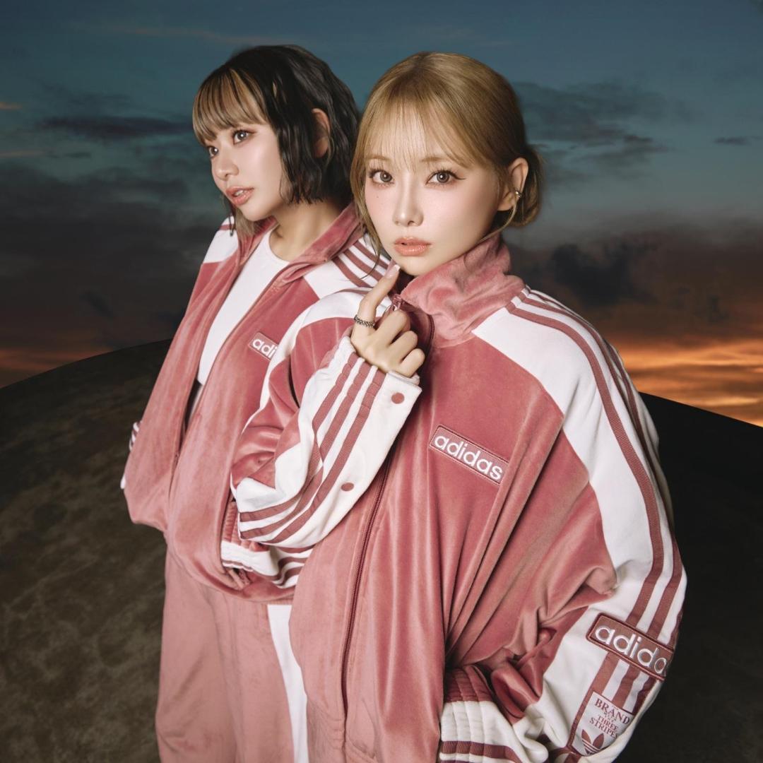 ADIDAS S アディブレイク ベロア トラックトップ ピンク KD1655