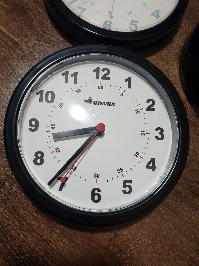 ダルトン(Dulton) ダブルフェイス ウォール クロック ブラック