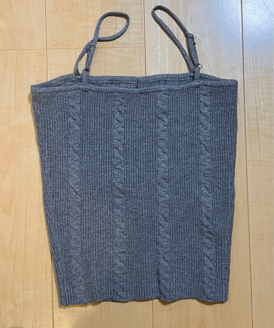 andmary　アンドマリー Sharon ribbon tops　gray