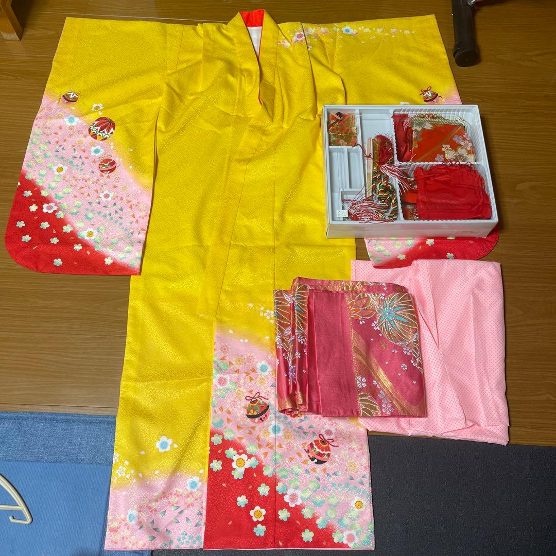 七五三　7歳　女の子　着物セット　痛み、汚れ無し