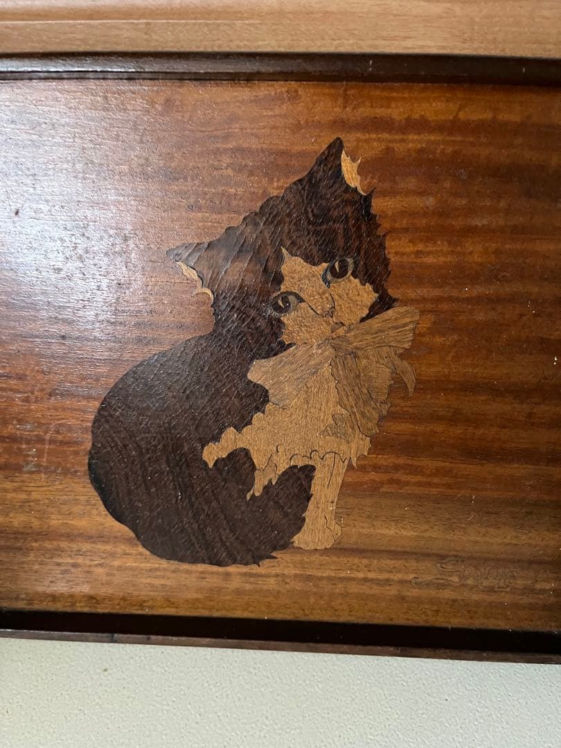 エミールガレ　木製　猫