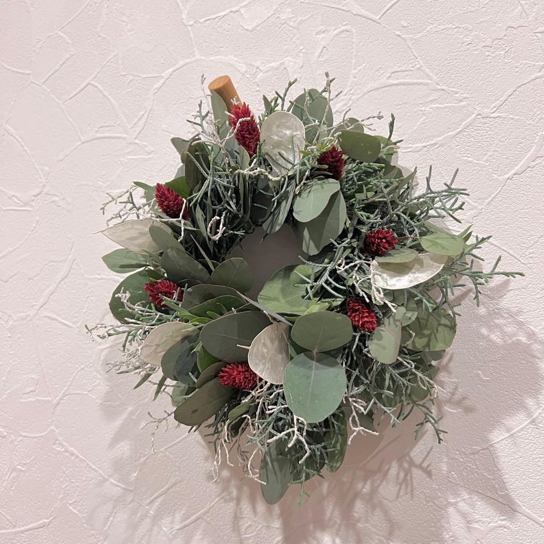 ポポラスとルナリアのクリスマスリース* *ラッピング無料 冬 プレゼント