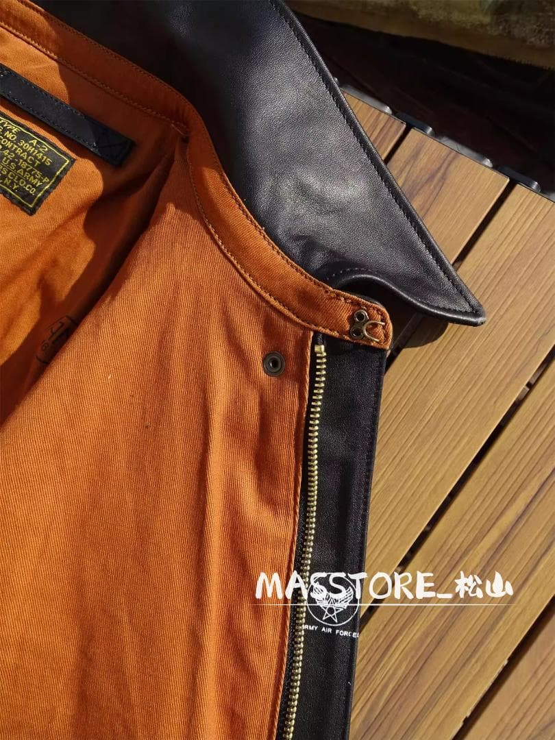 メンズ革ジャン A2 フライトジャケット馬革 本革レザージャケットS-5XL