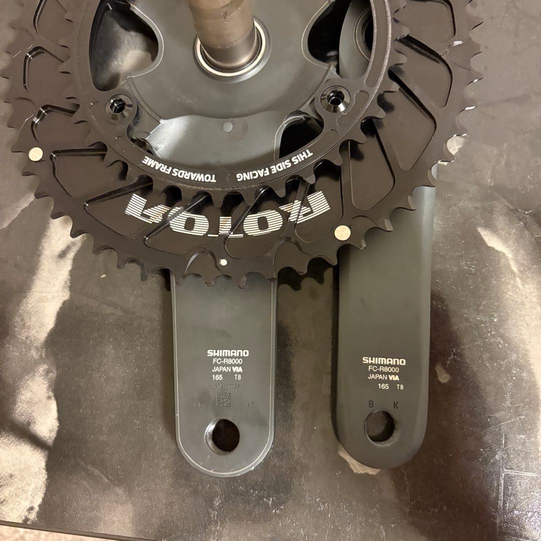 【値下げ】r8000 アルテグラ 165mm rotor 52t bcd110