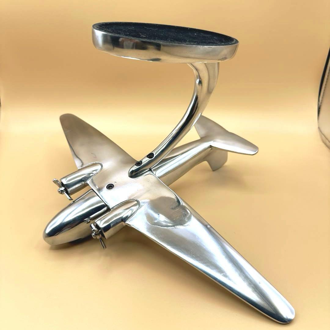 DULTON ダルトン DC-3 plane L 飛行機 アルミ オブジェ 置物