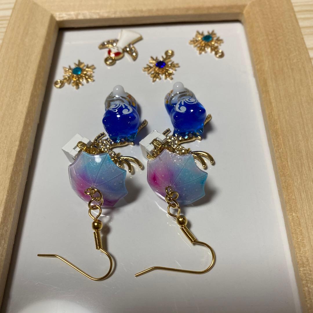 ☆プレゼントとXmas猫ちゃんピアス☆