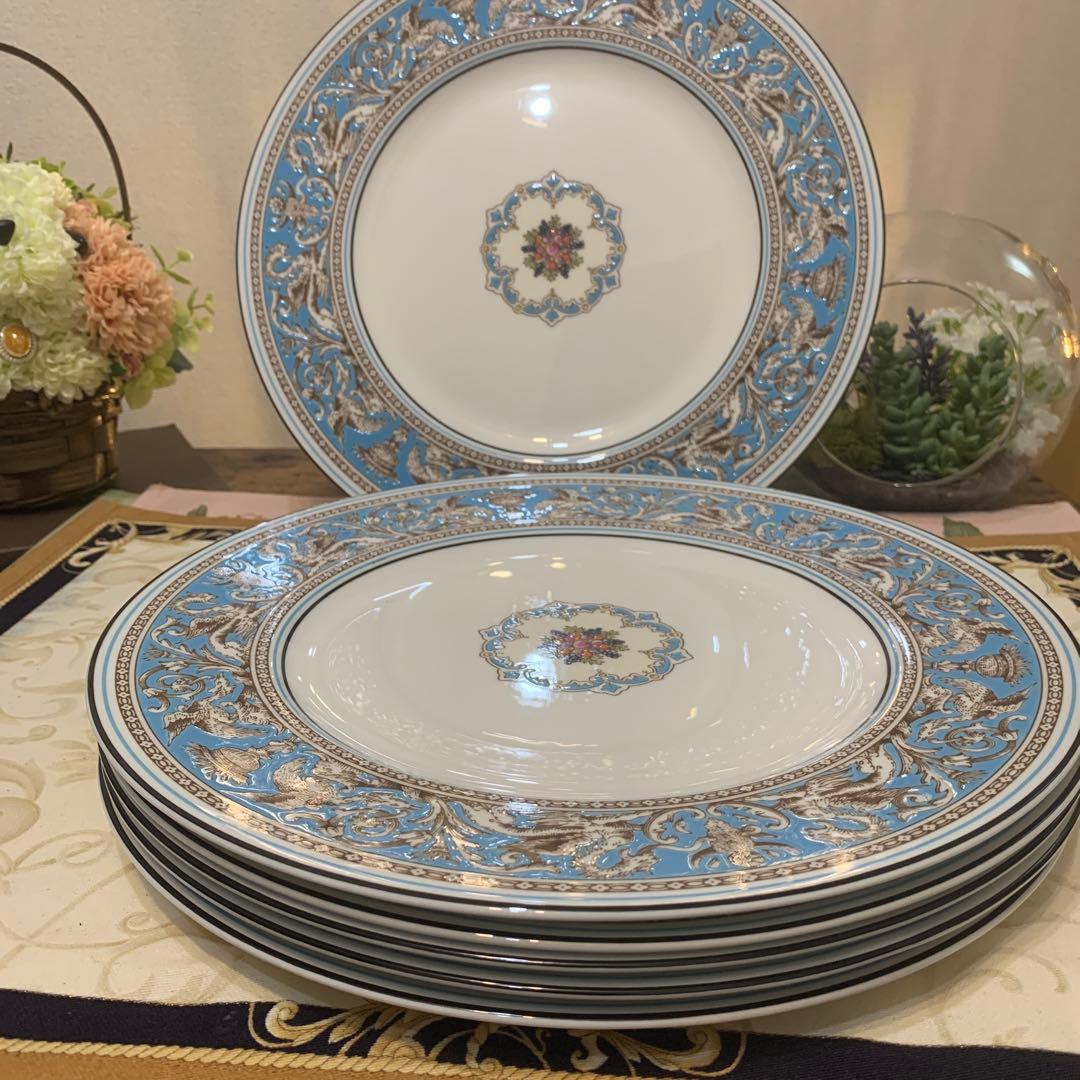 ウェッジウッド フロレンティーン　ターコイズ　27cm ディナープレート　6枚