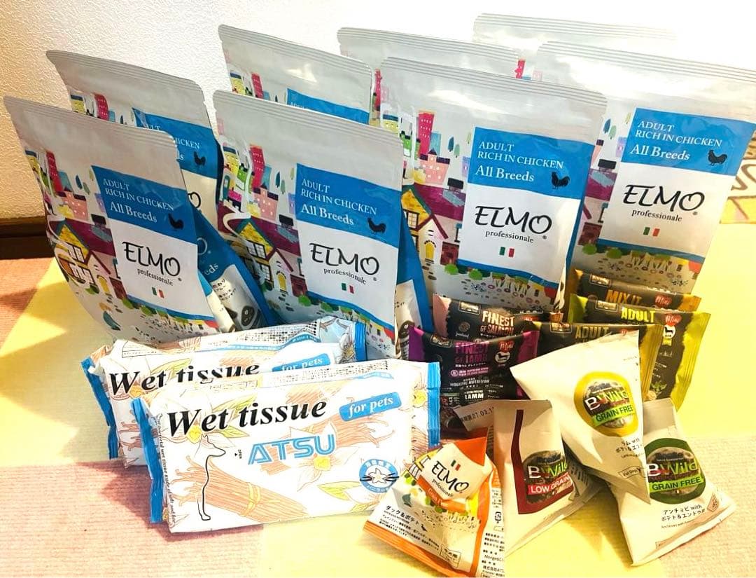 ELMO チキン800g×8袋おまけ30g×5袋＋50g×4袋＋ウェット2袋