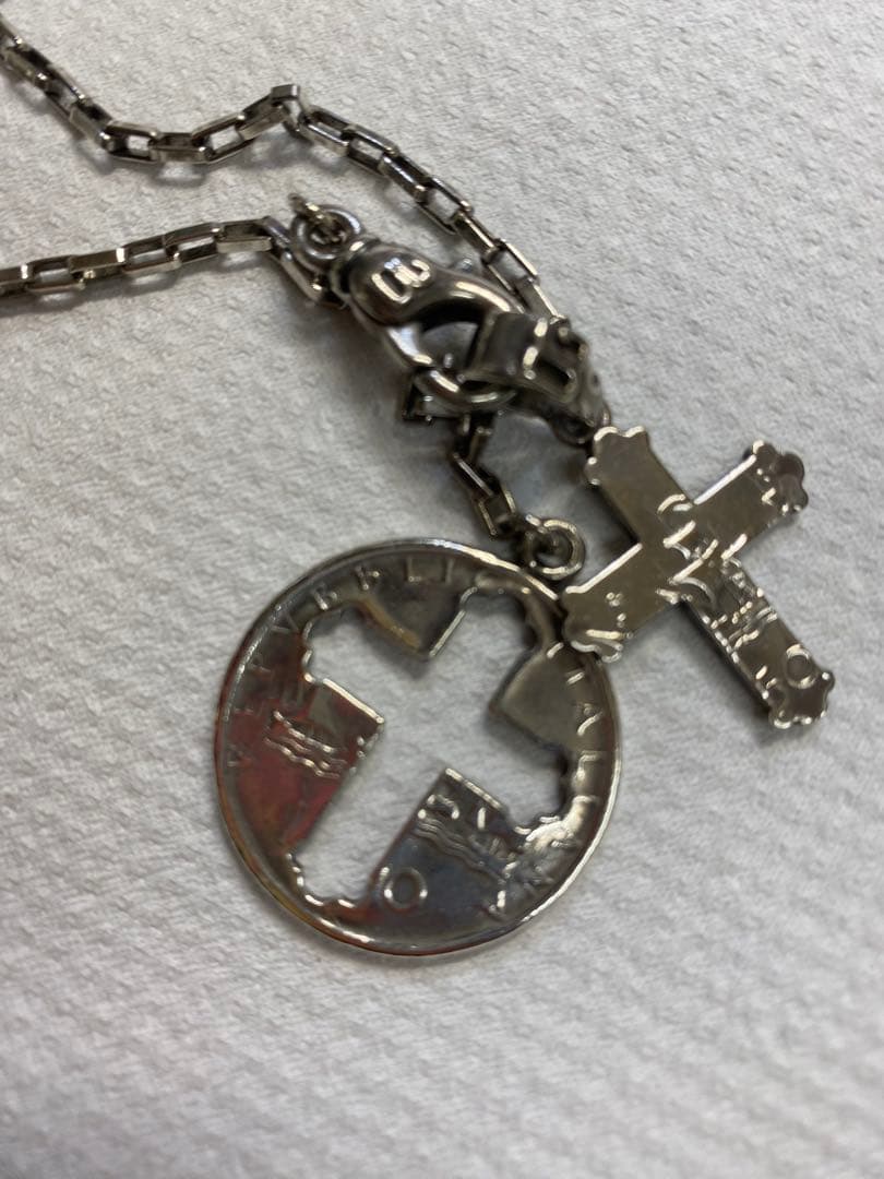 HYDE着用　ヴィンテージ D&G クロス チェーンネックレス