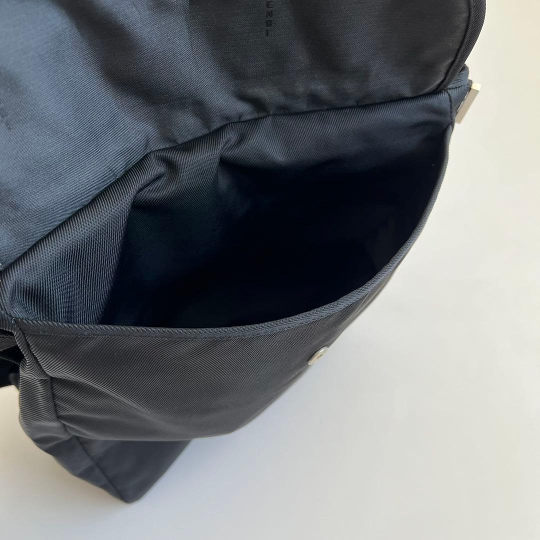 バッグ FENDI LOGO PLATE NYLON SHOULDER BAG