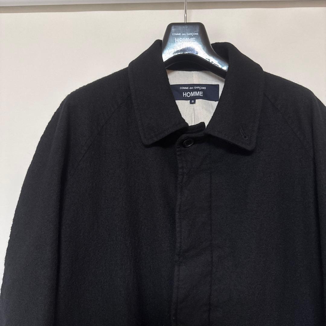 COMME des GARCONS HOMME ウールサージ 製品縮絨コート S