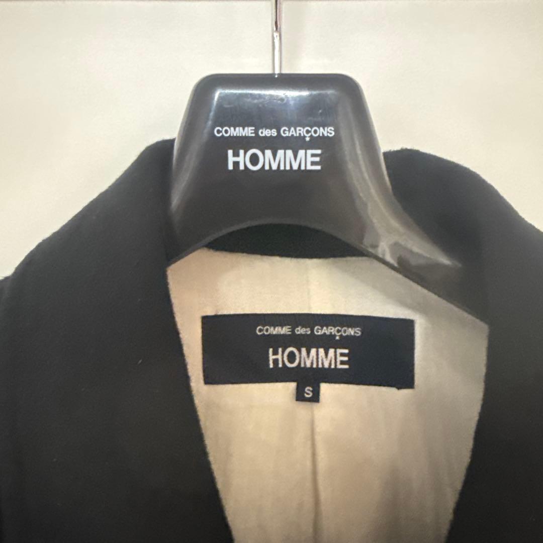 COMME des GARCONS HOMME ウールサージ 製品縮絨コート S