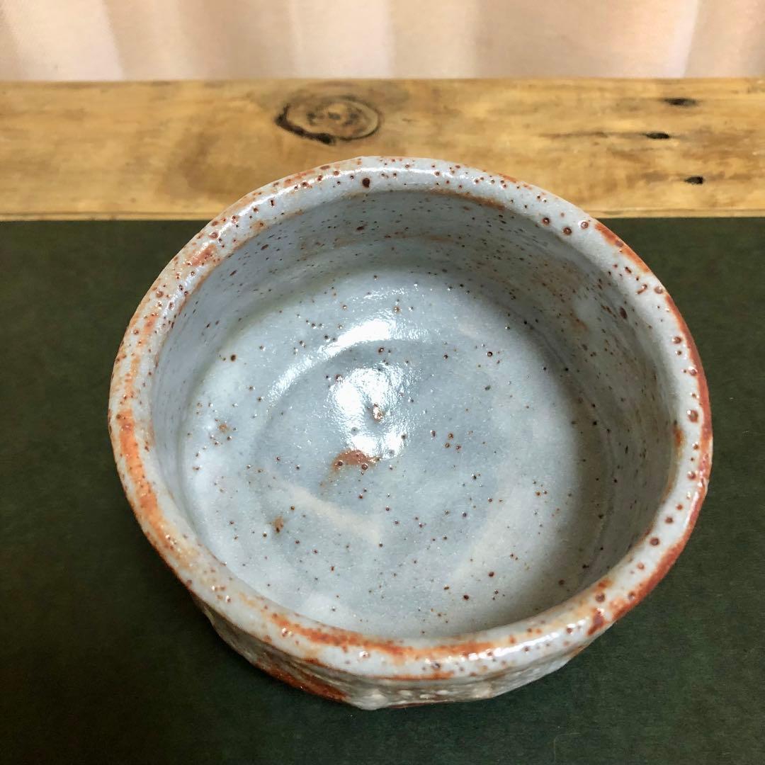 加藤光右衛門 鼡志野茶碗 共箱 茶道具
