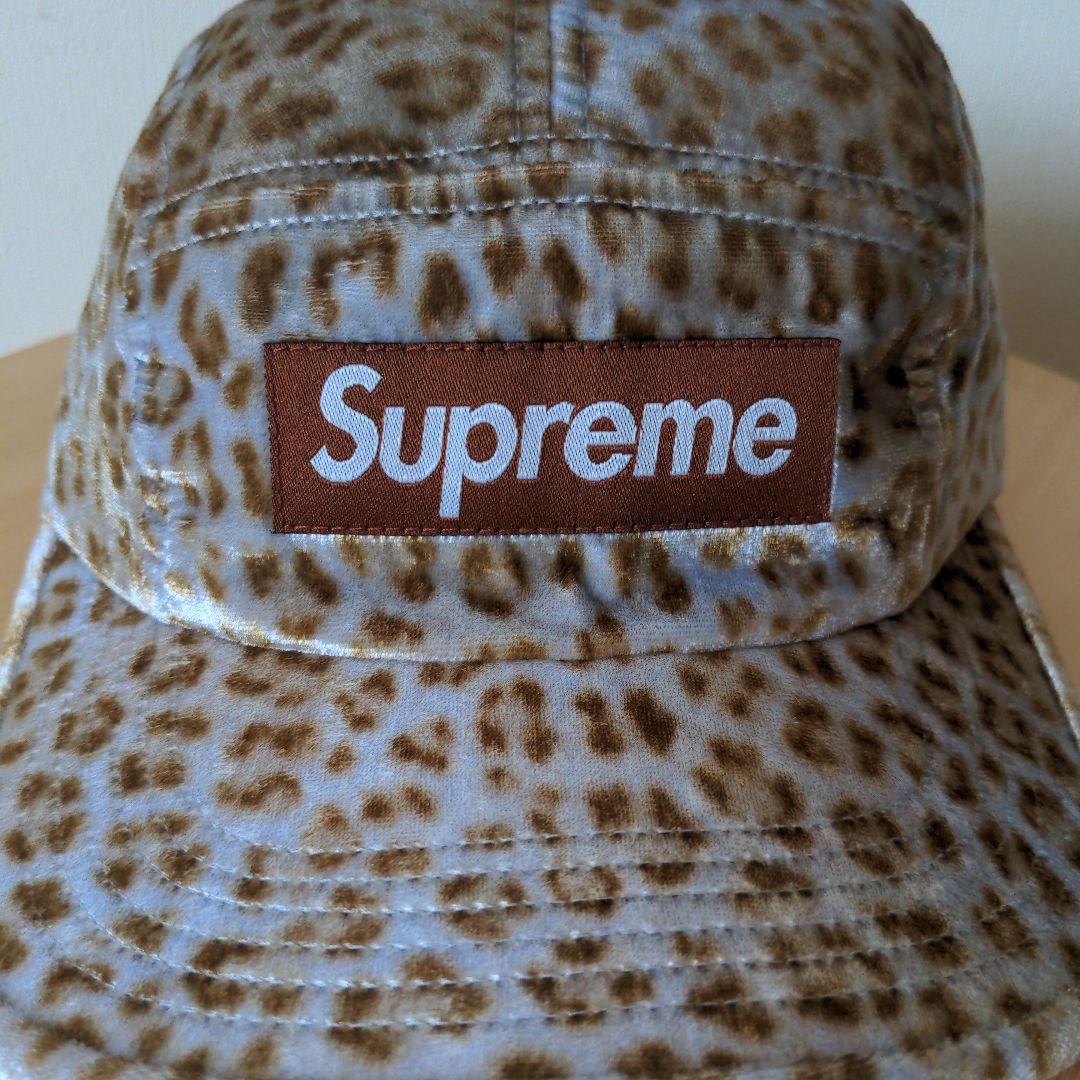 supreme レオパード　キャンプ　キャップ