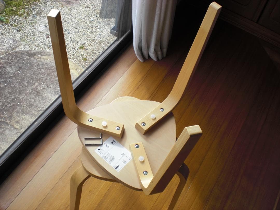 □□ ikea kyrre シルレ スツール 椅子 棚 3脚セット □□