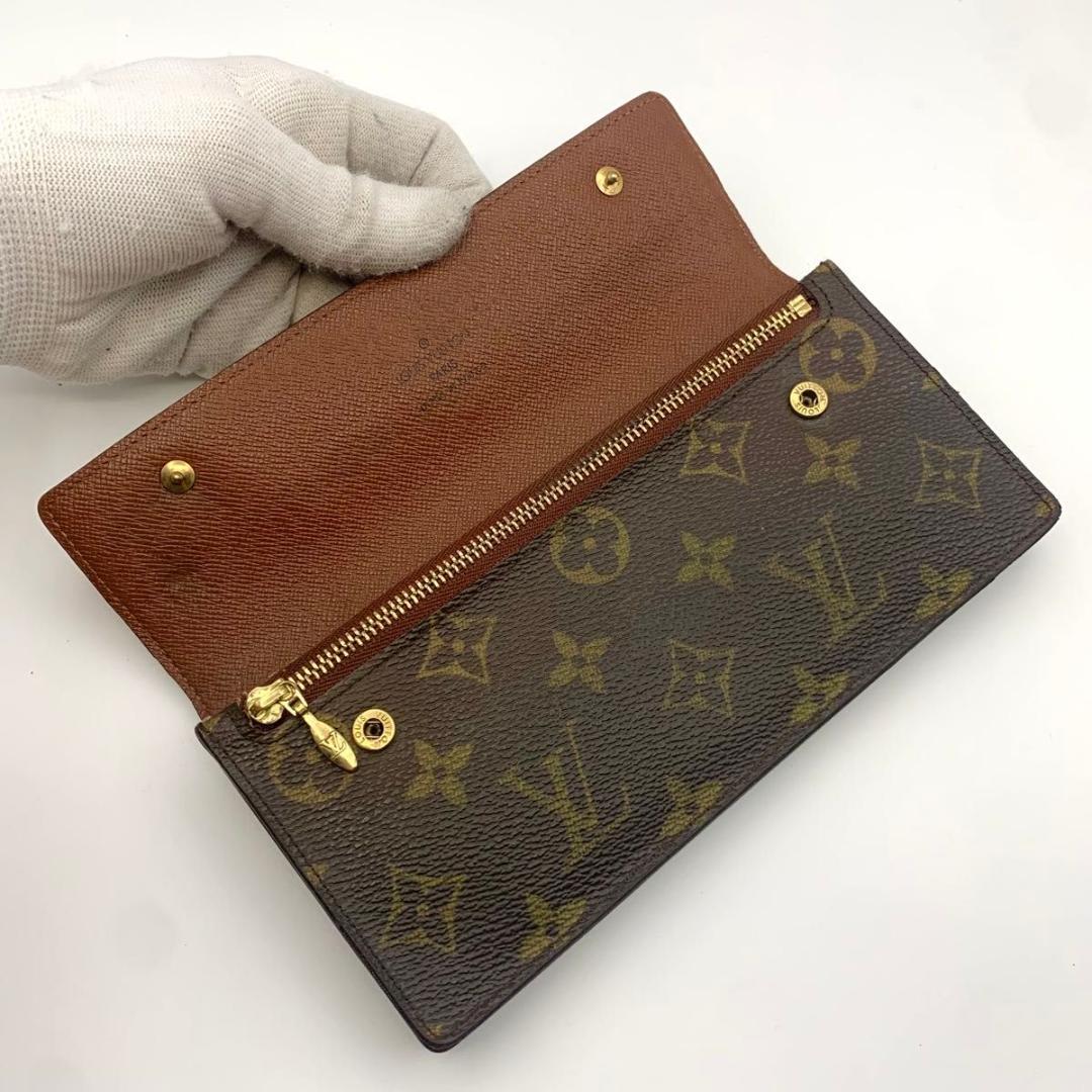 鑑定済み ルイヴィトン ポルトフォイユ アコルディオン モノグラム 長財布