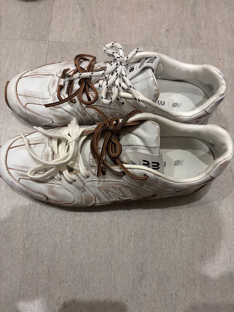 New Balance x Miu Miu 530 SL レザースニーカー 43