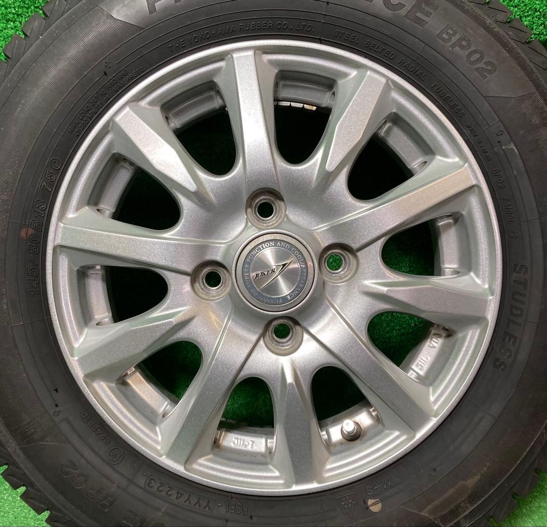 PRACTIVA 145/80R13 スタッドレスタイヤ　アルミホイール付き4本