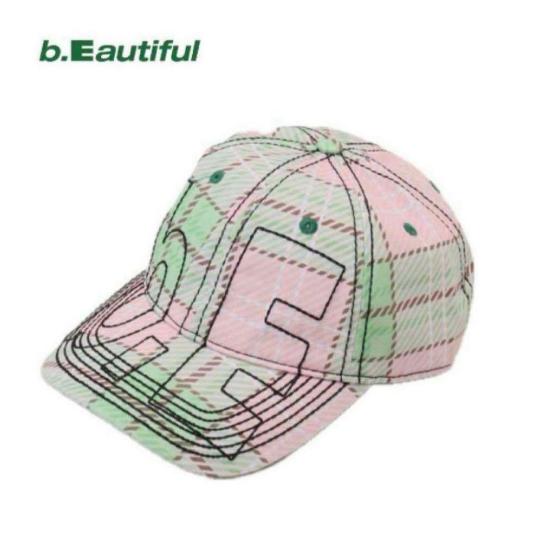 b.Eautiful チェック柄キャップ