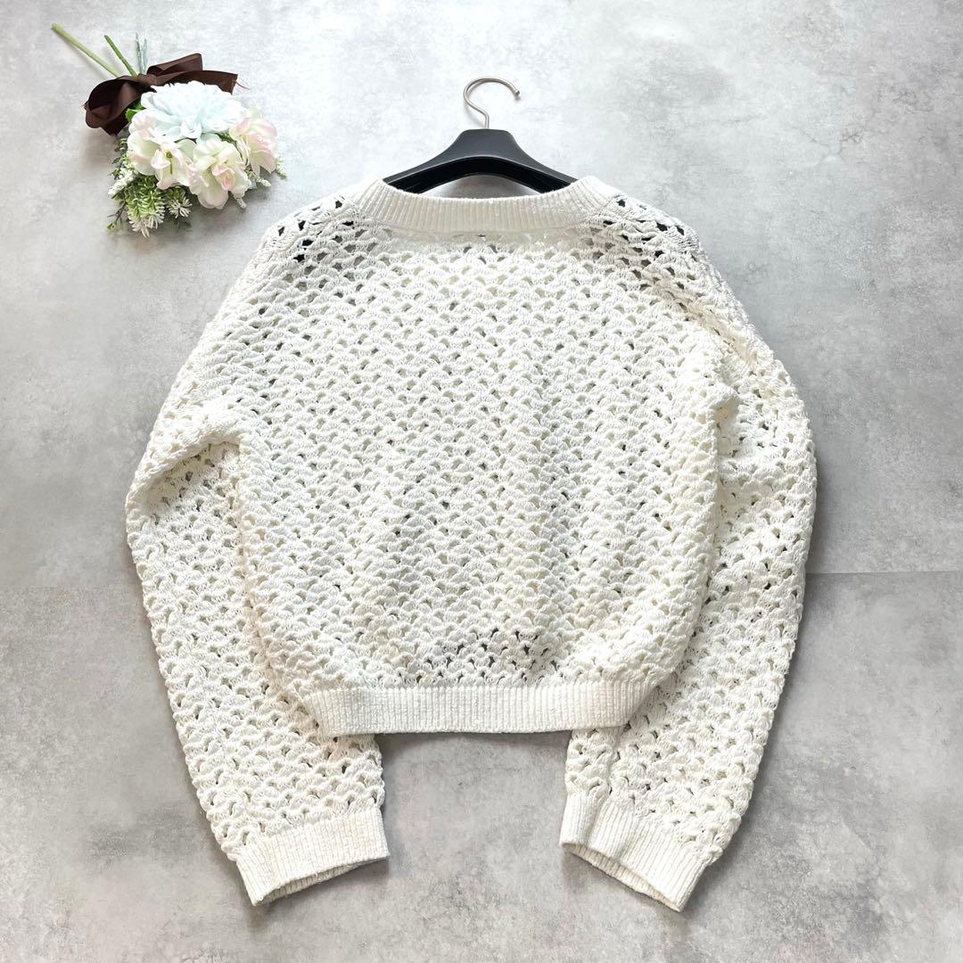 高級感✨ブルネロクチネリ ニット セーター スパンコール シルク ホワイト 美品