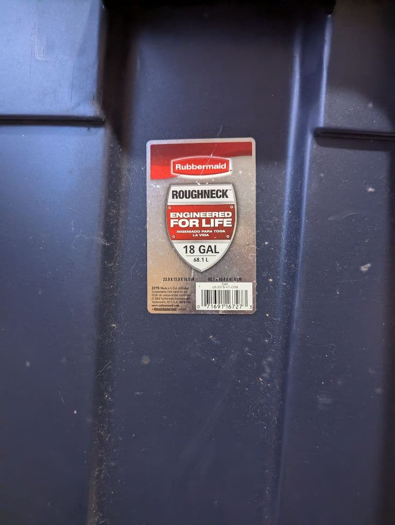 その他 Rubbermaid RoughneckStorage Box, 18 gal
