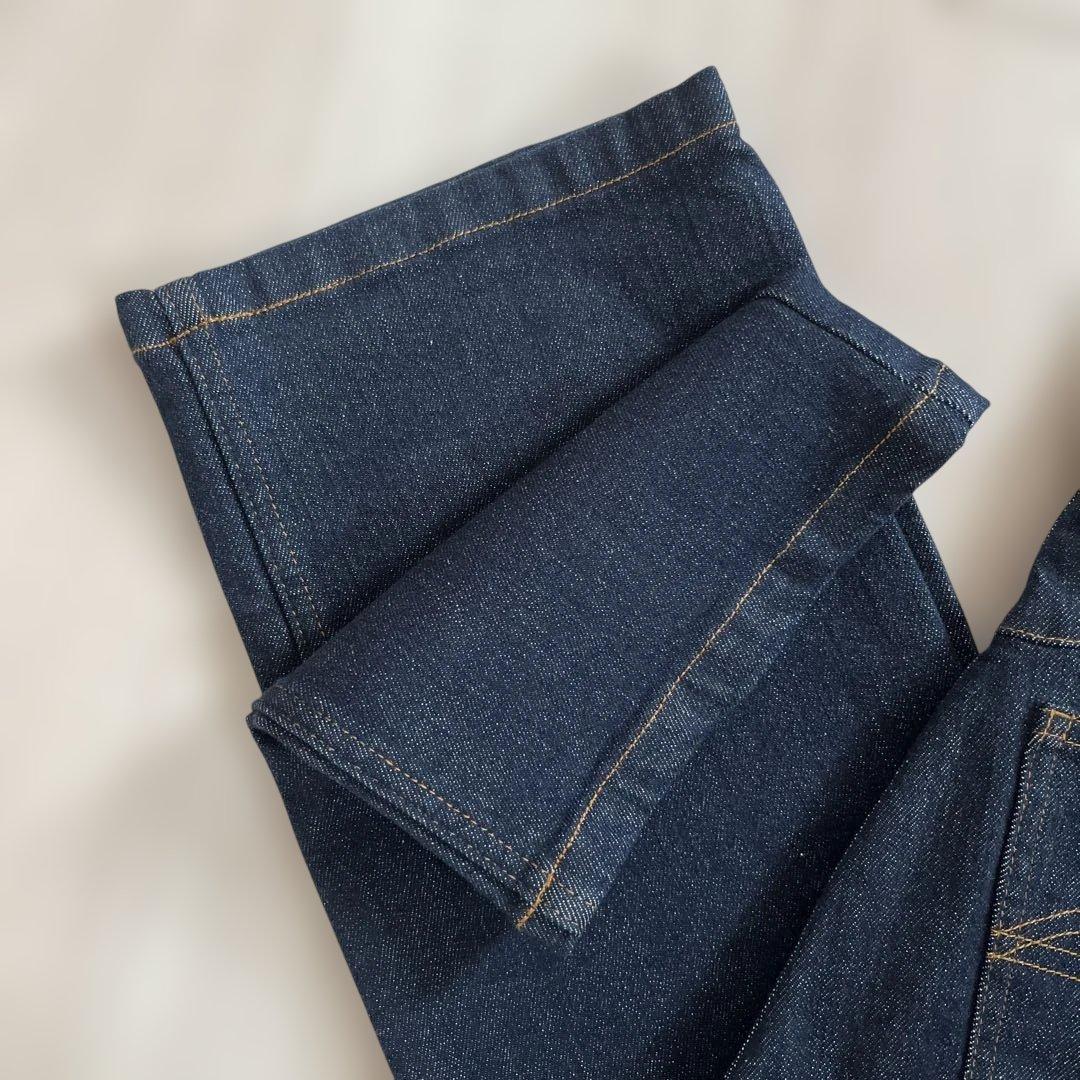 パンツ EAPHI WAVE DESIGN HIGH WAIST DENIM short
