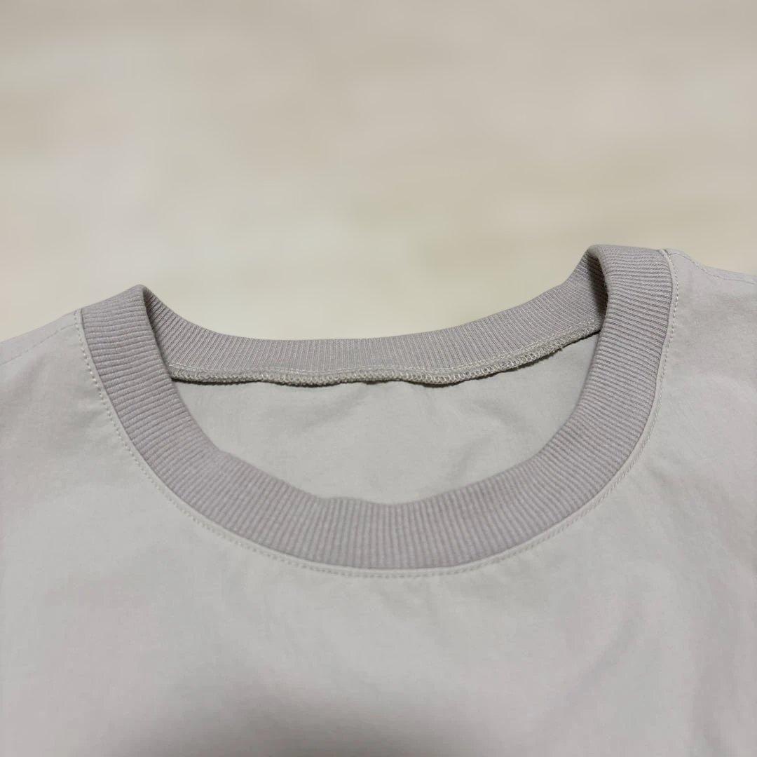 OUR our 撥水素材の半袖きれいめプルオーバー（接触冷感）
