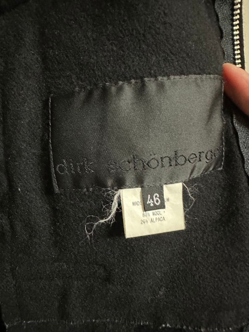 dirk schonberger ブラックジャケット 46