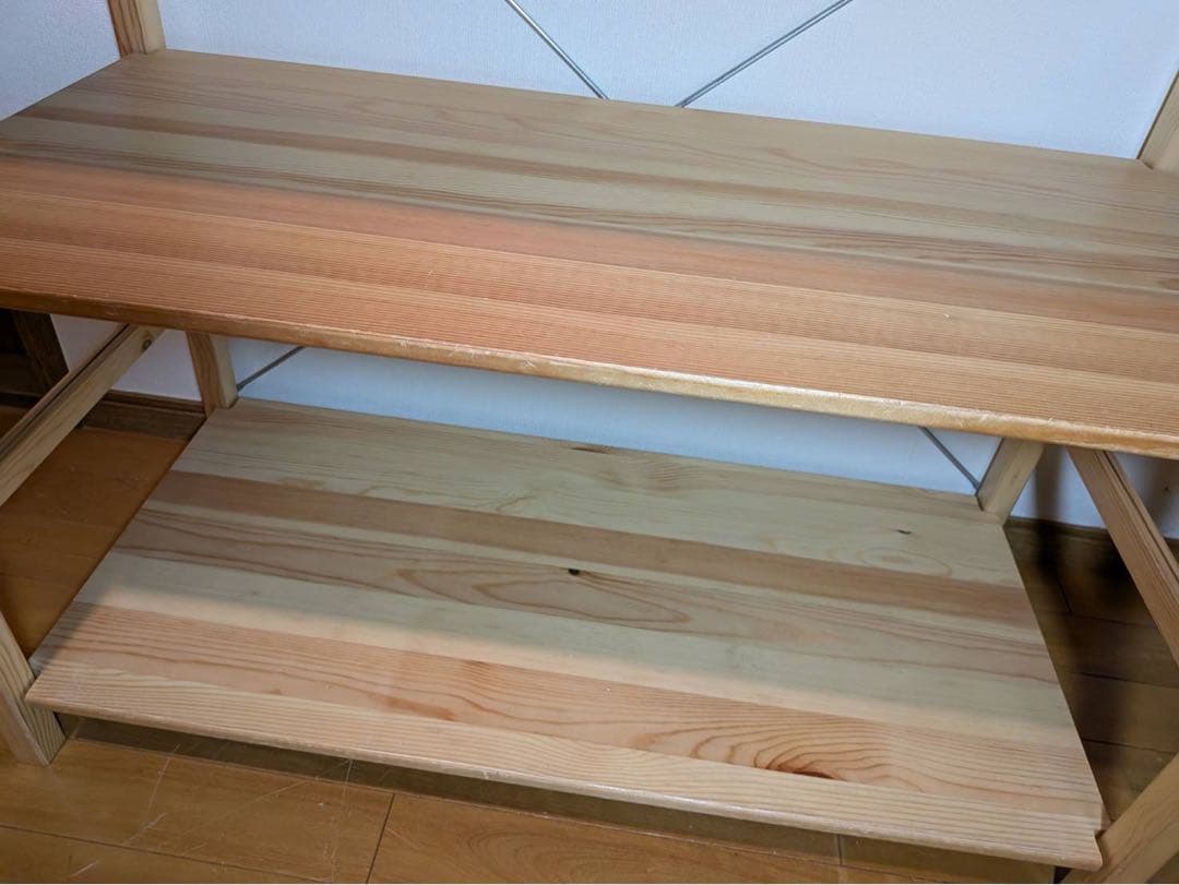 ■送料込■無印良品 MUJI パイン材ユニットシェルフ 2台 棚収納 木製家具
