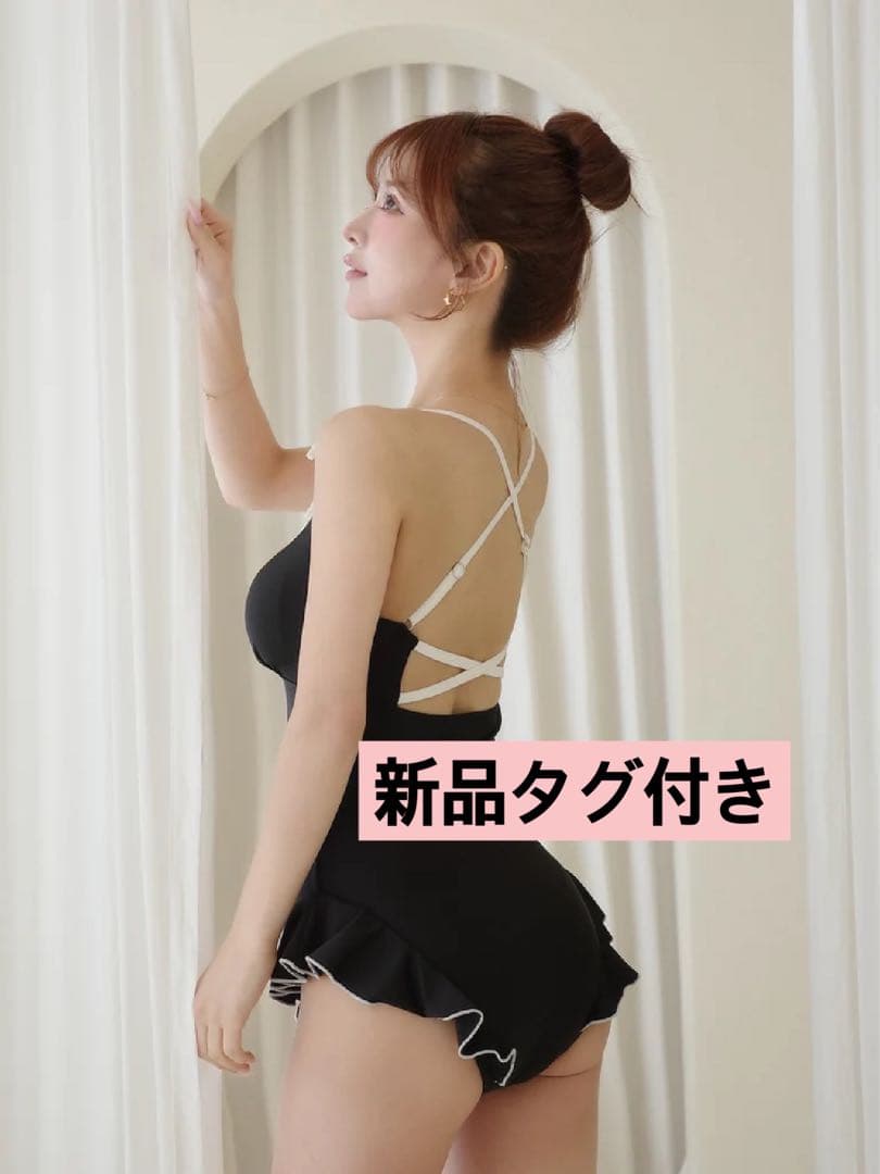 完売✨Darichダーリッチ新品タグ付き✨リボンデザインペプラムワンピースビキニ