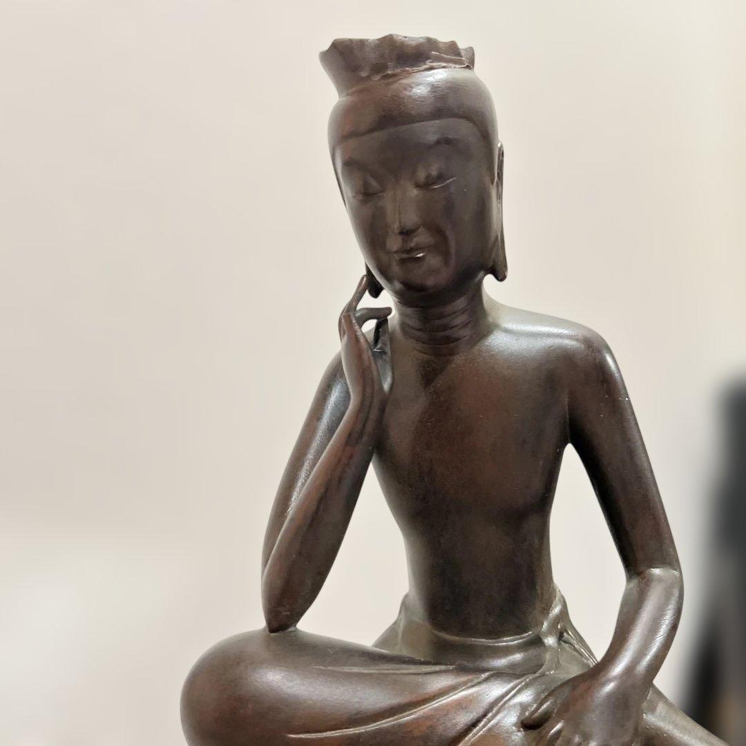 25センチ金属仏像