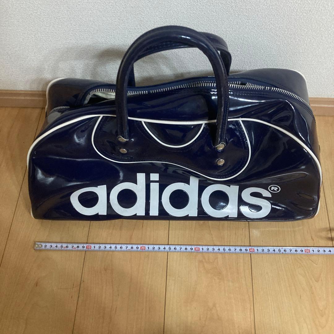 adidasエナメルボストンバッグ /ビンテージ