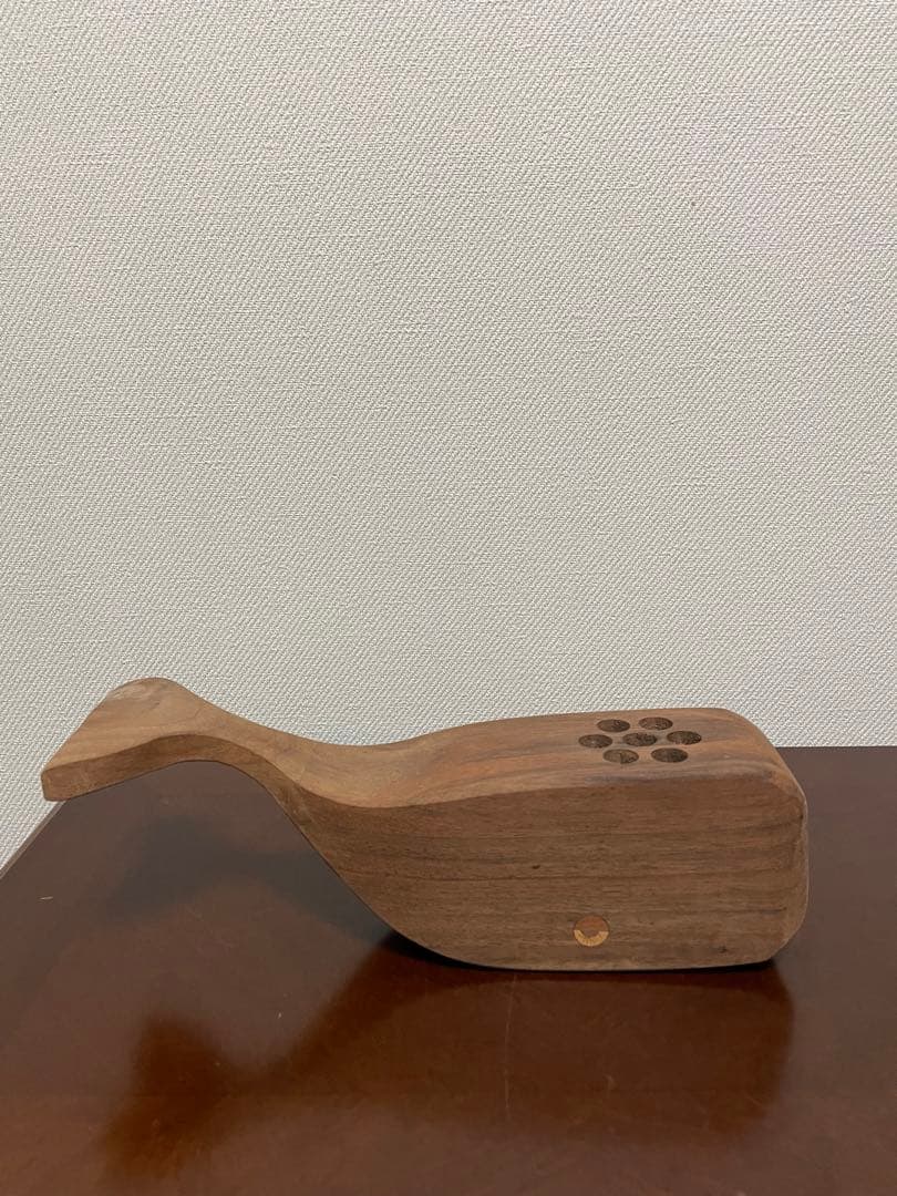 クジラ型ツールスタンド（大）ウォルナット材　ナンタケットバスケット
