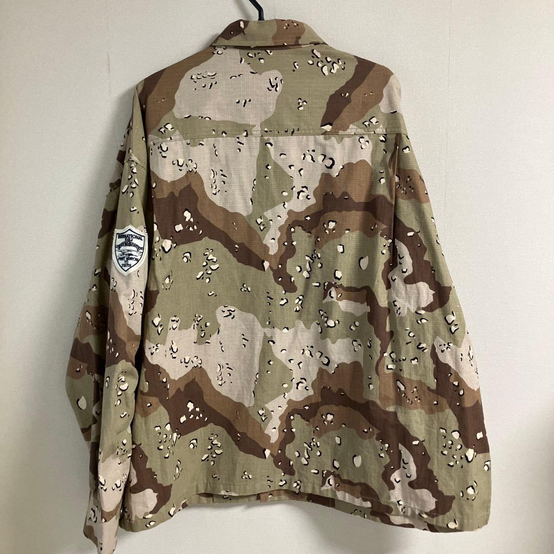 新品ニコアンド[人気スタッフプロデュース企画]ワッペンシャツジャケット