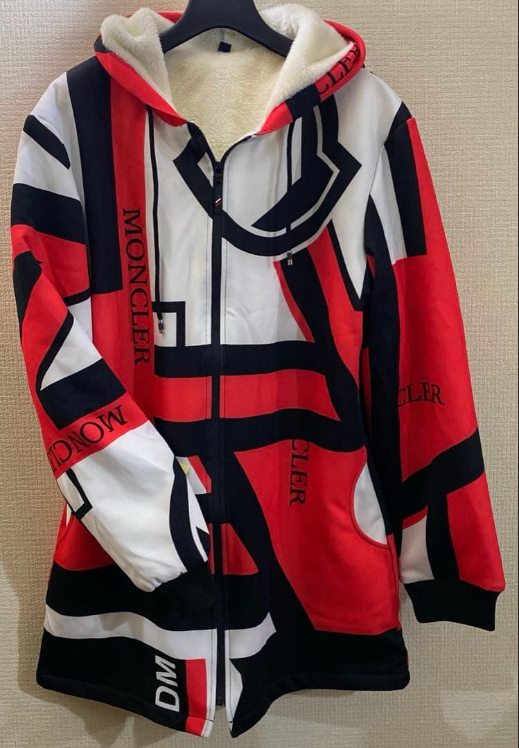 MONCLER フード付きトレンチコート 5XL