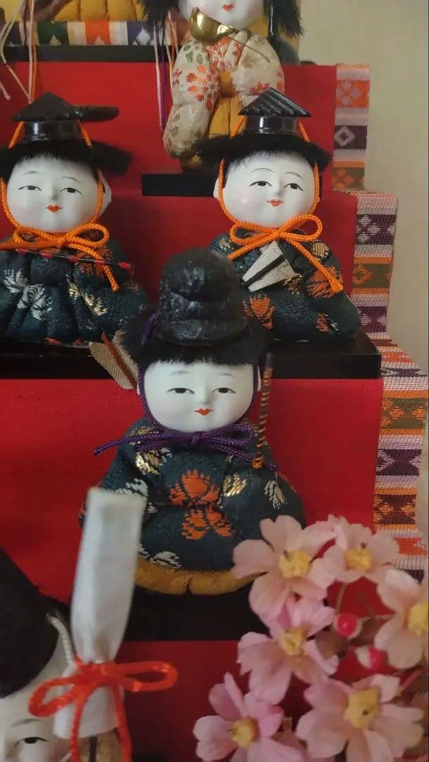 雛人形セット 15体 伝統的装飾付き