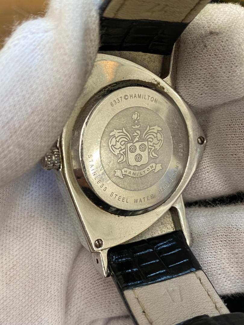 稼働品 HAMILTON ベンチュラ 6337 メンズ 腕時計 付属品あり