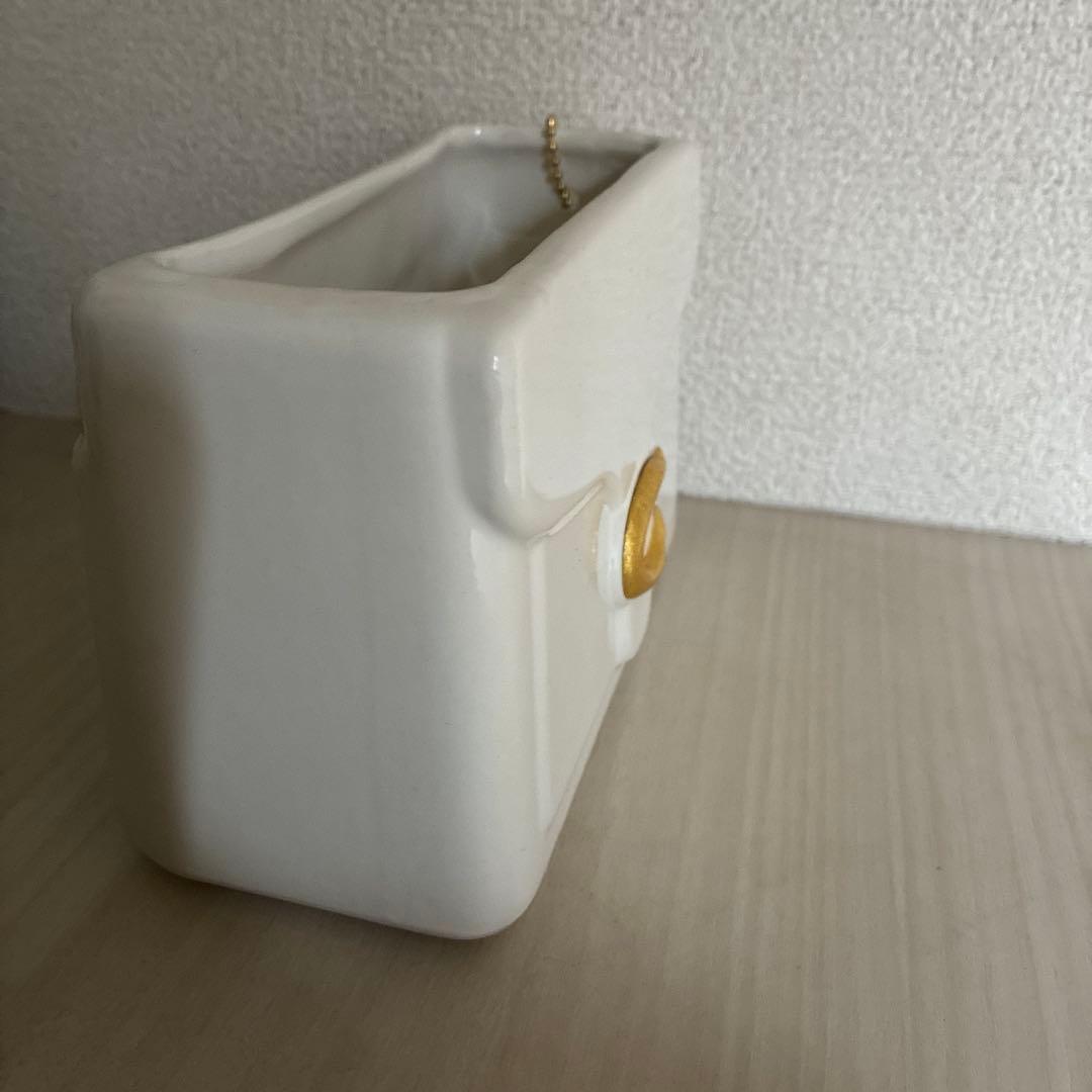 COACH コーチ　九谷焼・金沢箔　Tabbyケース 花瓶 ペン立て　陶器