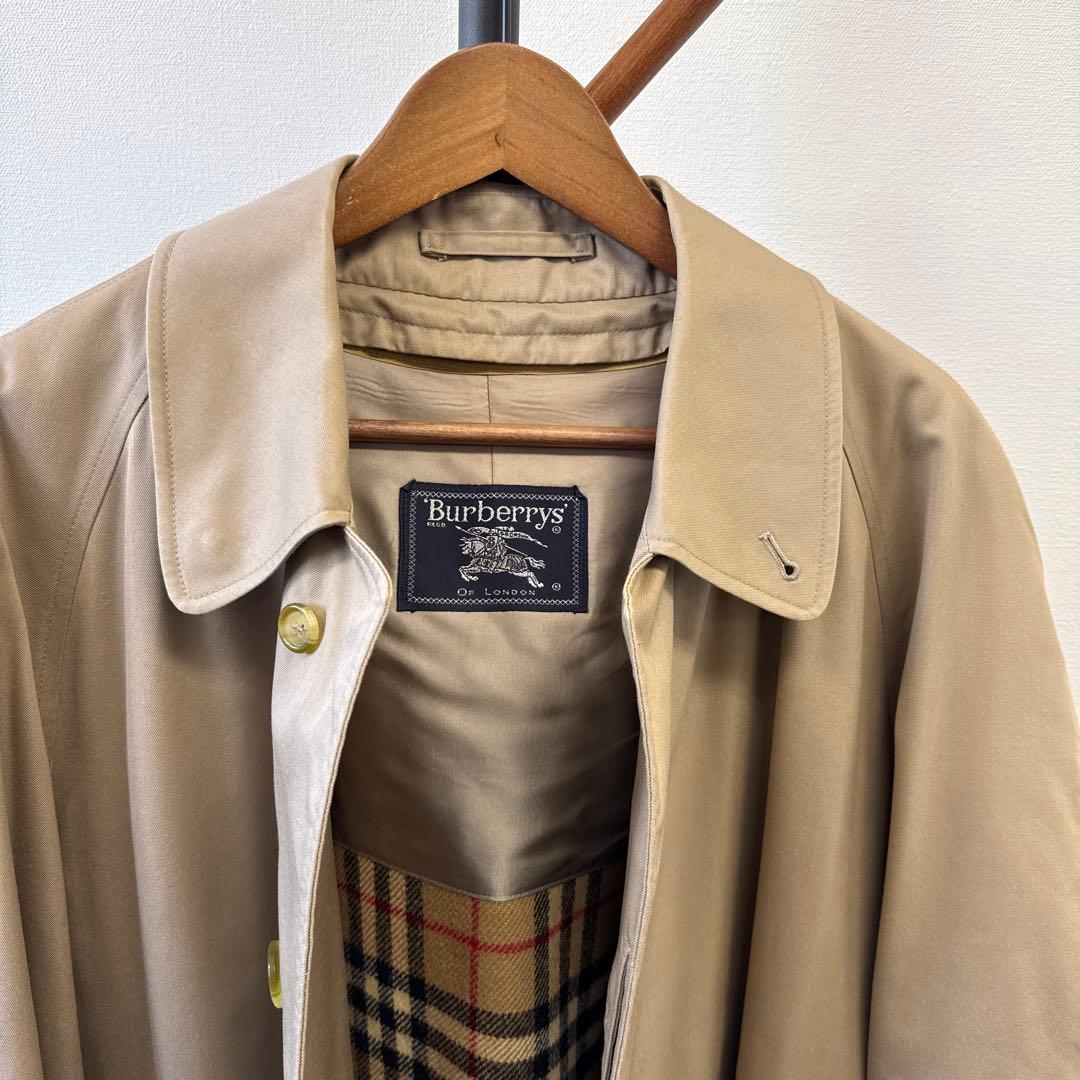 美品　バーバリー　ステンカラーコート　ベージュ