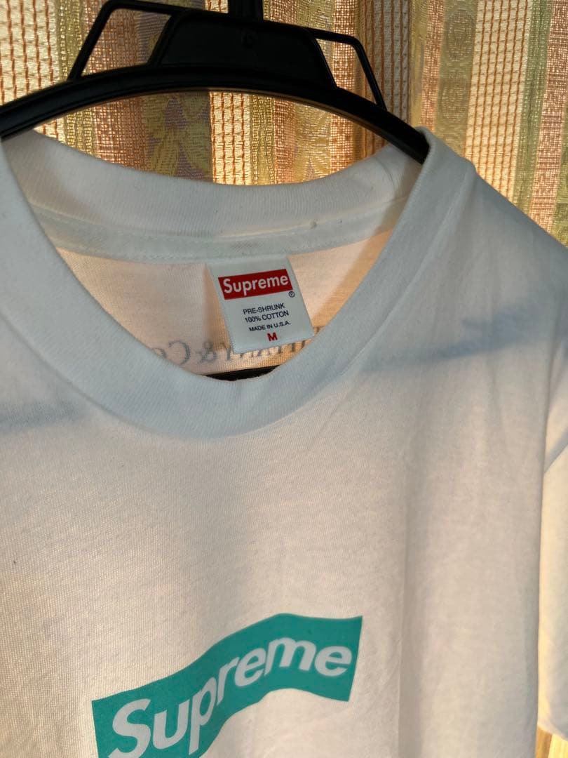 Supreme ホワイト Tシャツ Mサイズ Tiffany & Co.