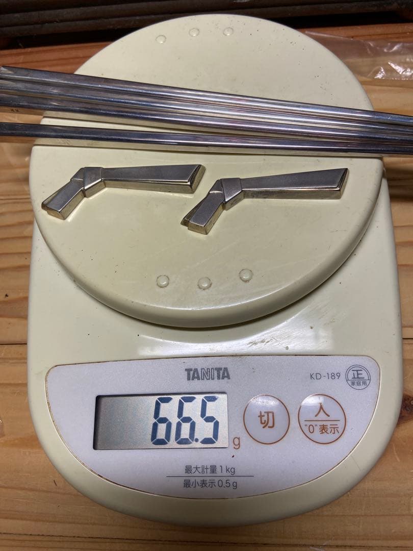 銀製 夫婦箸 箸置き付き 未使用品